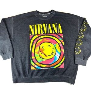 Urban Outfitters Nirvana Crewneck Gray